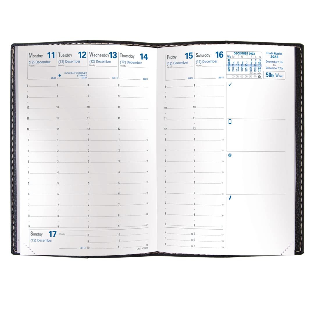 Quo Vadis 2024 Refill For Business Planner - Time Management Appointment Organizer