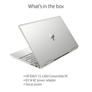 HP Newest Envy x360 Convert 15.6" FHD IPS Touchscreen Premium 2-in-1 Laptop, 11th Gen Intel Quad-Core i5-1135G7, 8GB RAM, 1TB PCIe SSD, Backlit Keyboard, Fingerprint, Windows 10 Pro + HDMI Cable