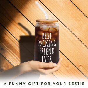 Friendship Gifts for Women Friends - Christmas Gifts for Friends Female, Birthday Gifts for Women Friendship, Friend Birthday Gifts for Women - Gifts for Best Friends Women, Bestie Gifts - Can Glass