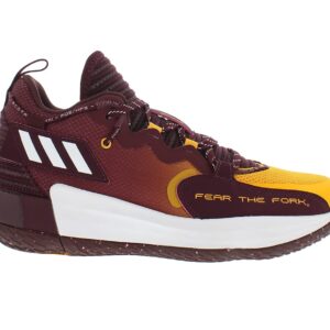 adidas Sm Dame 7 Extply Unisex Shoes Size 11, Color: Burgundy/Yellow