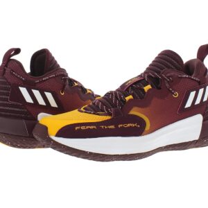 adidas Sm Dame 7 Extply Unisex Shoes Size 11, Color: Burgundy/Yellow