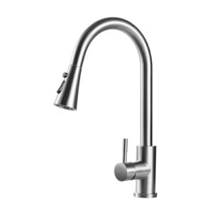gaomasck kitchen sink faucets,kitchen faucet with pull down sprayer,kitchen faucets,3 hole brushed nickel pull out faucet,faucet for kitchen sink,sus304 stainless steel faucets for sink.