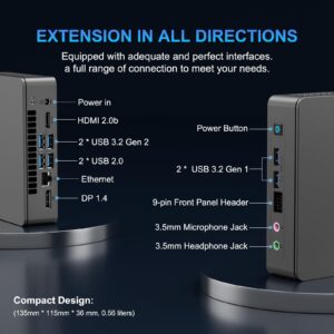 Intel Nuc 11 NUC11ATKC4 Atlas Canyon Mini pc,Intel Celeron N5105, 2.0 GHz - 2.9 GHz Burst, 4 core, 4 Thread, 15W Intel UHD Graphics, 450 – 800 MHz Burst, 16GB RAM, 512GB SSD, Windows 11 Pro