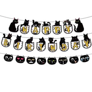 black cat birthday party decoration.cat themed party decoration black cat birthday party supplies.