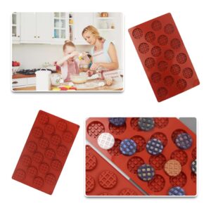 Waffle Mold Nonstick Silicone Mold 18 Grids Chocolate Mold for Making Waffles Chocolate Candy Jelly