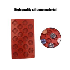 Waffle Mold Nonstick Silicone Mold 18 Grids Chocolate Mold for Making Waffles Chocolate Candy Jelly