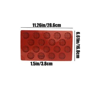 Waffle Mold Nonstick Silicone Mold 18 Grids Chocolate Mold for Making Waffles Chocolate Candy Jelly