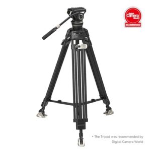 SmallRig AD-100 FreeBlazer Heavy-Duty Carbon Fiber Tripod System, 78" Video Tripod with One-Step Locking System, 360° Fluid Head and Dual-Mode Quick-Release Plate, Max Load 22 lbs for Camera -3989