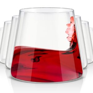 zubebe set of 10 stemless wine glass stemless wine glasses drinking 12 oz modern wine glasses stemless dishwasher safe gifts