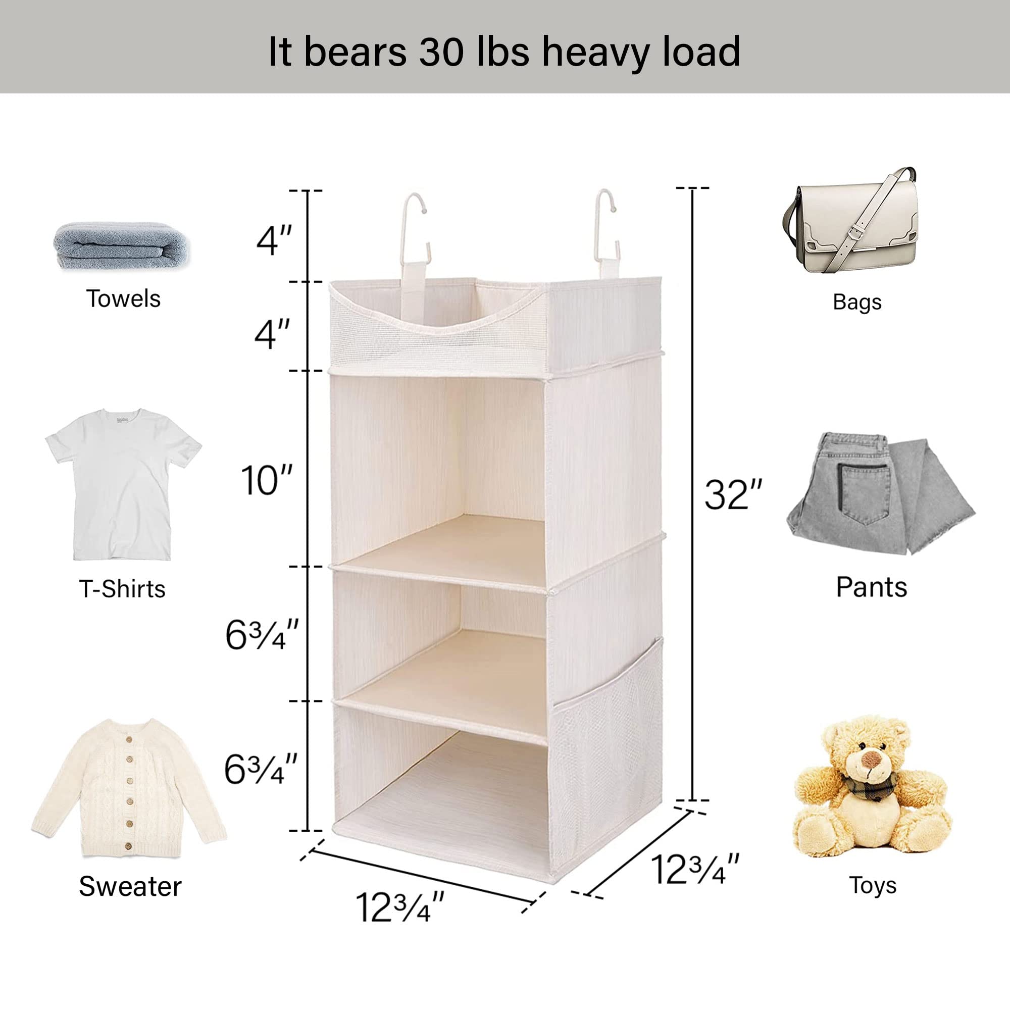 StorageWorks Hanging Closet Organizer