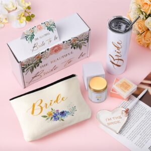 DHQH Bride To Be Gifts Bridal Shower Gift Box Bride Gift for Wedding 20oz Stainless Steel Tumbler Cup Bachelorette Gifts For Bride Bachelor Party Gifts Engagement Gifts For Her