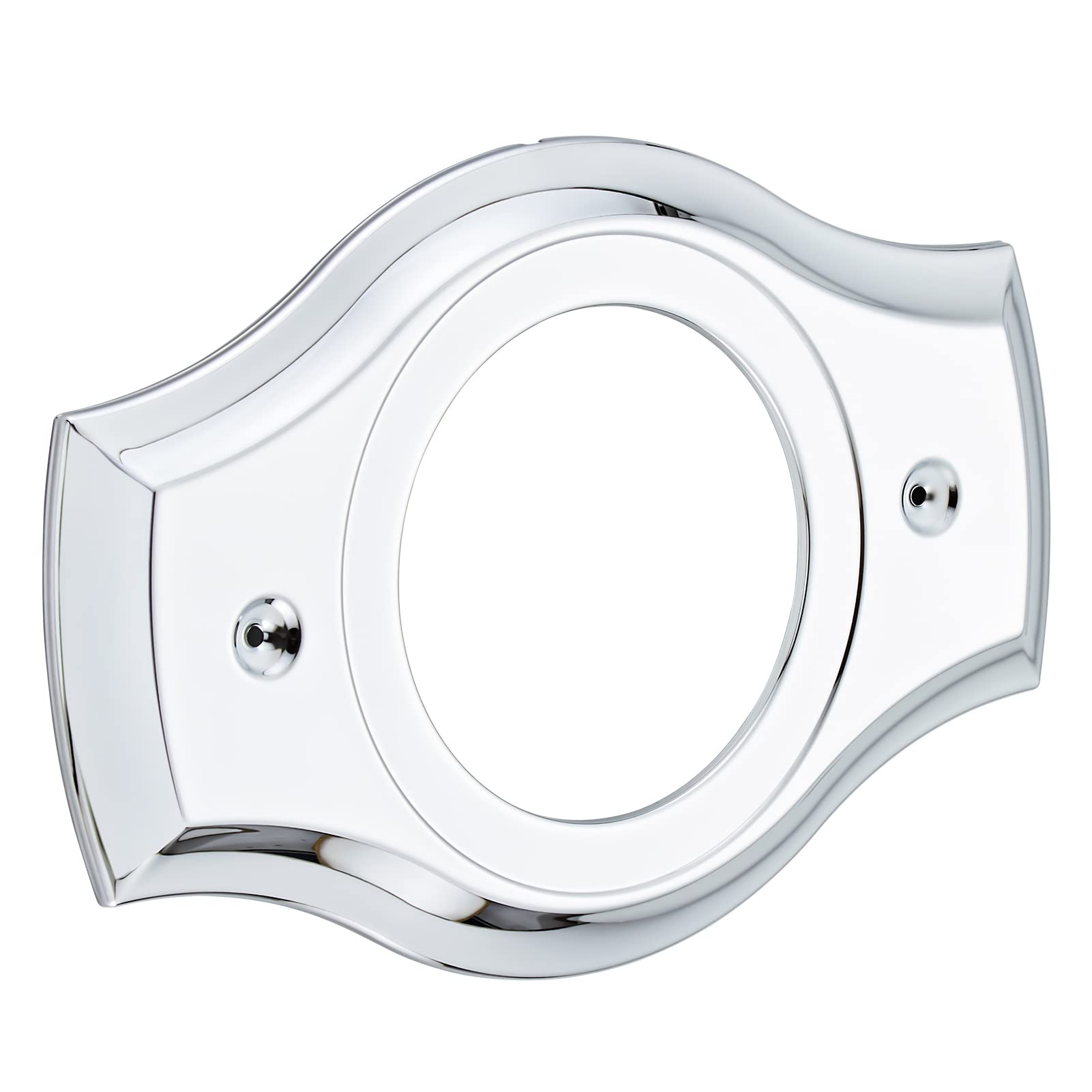 Renovation Shower Cover Plate for 2-Handle or 3-Handle to 1-Handle Shower Updates, Chrome