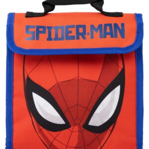 Marvel Spider-Man Boys Backpack | Kids Superhero School Bag Bundle | Rucksack, Lunch Bag, Pencil Case, Water Bottle 4 Pcs Set