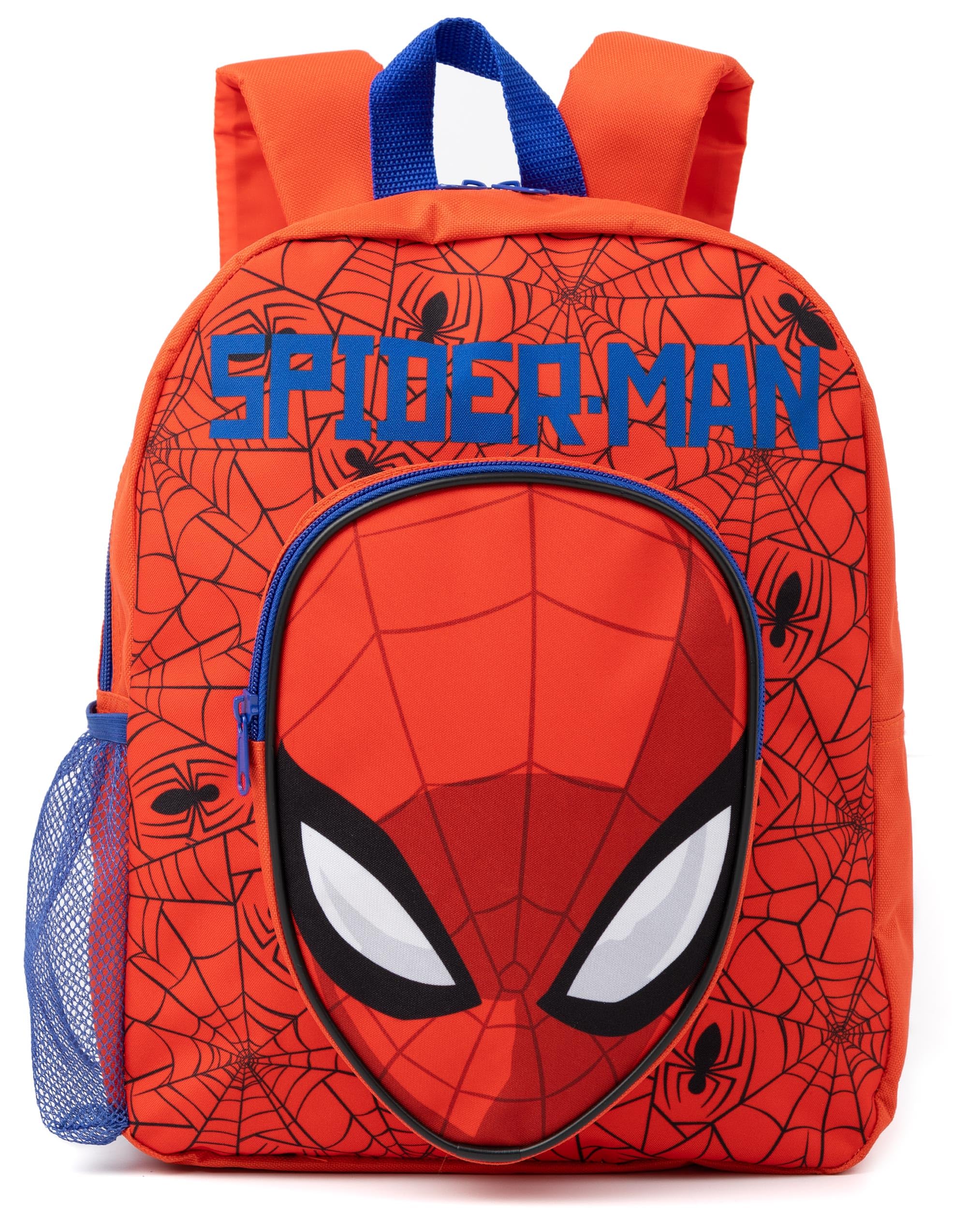 Marvel Spider-Man Boys Backpack | Kids Superhero School Bag Bundle | Rucksack, Lunch Bag, Pencil Case, Water Bottle 4 Pcs Set