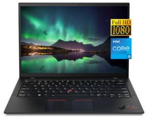 lenovo thinkpad x1 carbon 14" fhd business laptop, intel core i5-1135g7(up to 4.2ghz), 16gb 4266mhz ram, 1tb pcie ssd, fingerprint reader, backlit kb, wifi 6, webcam, cue accessories, win 11 pro