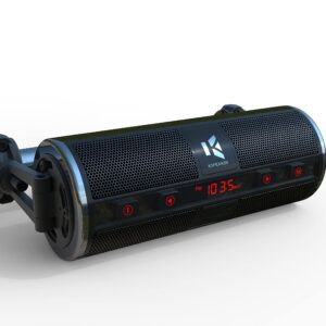 KSPEAKER Motorcycle Speakers Bluetooth Waterproof Radio Audio System Built-in Amplifier, 3 Inch Metal Mp3 Player, Great for ATV, Scooter Bike,12 Volt Vehicle, K2BL