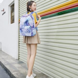 Meisohua Girls Backpack for School Kids Backpack for Girls 3 in 1 Set Elementary School Bags with Lunch Bag Pencil Bag Water Resistant