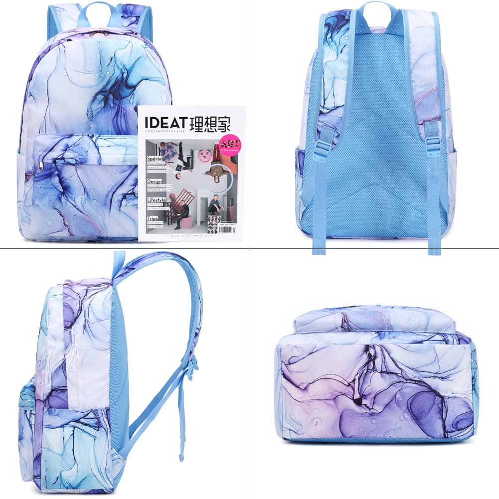 Meisohua Girls Backpack for School Kids Backpack for Girls 3 in 1 Set Elementary School Bags with Lunch Bag Pencil Bag Water Resistant