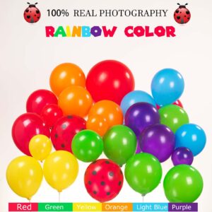 Rainbow Balloon Garland Arch Kit 140pcs Assorted Colors with Watermelon School bus Sun and Cloud Mylar balloons for Watermelon Birthday Party back to school Decorations