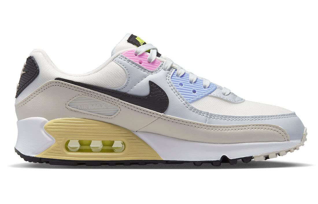 Nike Women's Air Max 90 Summit White/Black-Light Bone (DQ0374 100) - 11