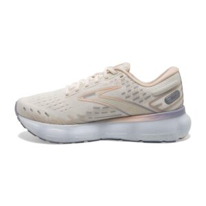 Brooks Women's Glycerin 20 Neutral Running Shoe - Snow White/Blush/Cosmic Sky - 8.5 Medium