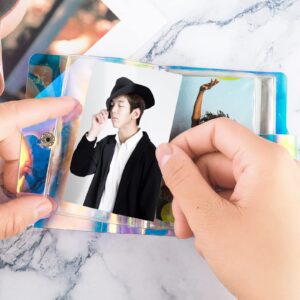 Lusofie 2 Pcs Mini Photo Album 4X3 Polaroid Photo Albums Instax Photo Album for Fujifilm Instax Mini Style Cameras Kpop Photocard Polaroid Snap SnapTouch Instant Print Digital Cameras