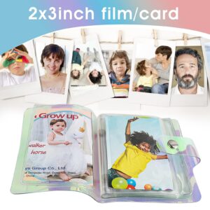 Lusofie 2 Pcs Mini Photo Album 4X3 Polaroid Photo Albums Instax Photo Album for Fujifilm Instax Mini Style Cameras Kpop Photocard Polaroid Snap SnapTouch Instant Print Digital Cameras