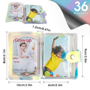 Lusofie 2 Pcs Mini Photo Album 4X3 Polaroid Photo Albums Instax Photo Album for Fujifilm Instax Mini Style Cameras Kpop Photocard Polaroid Snap SnapTouch Instant Print Digital Cameras