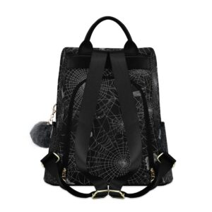 ALAZA Spiderweb Butterfly Dragonfly Women Backpack Anti Theft Back Pack Shoulder Fashion Bag Purse