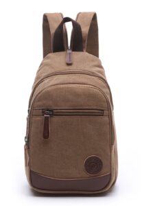 uiskoopw sling bag small crossbody backpack casual daypack for women men