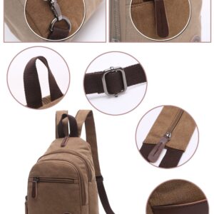 UISKOOPW Sling Bag Small Crossbody Backpack Casual Daypack for Women Men