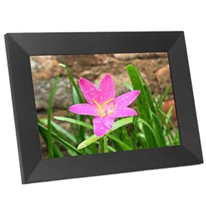 smart electronic album, 8 inch auto rotation wifi digital photo frame hd touch screen built in 16g memory for home (us plug)
