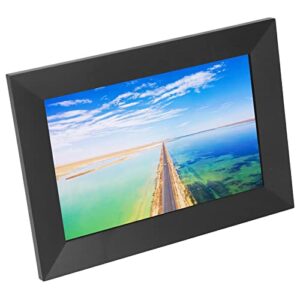 Smart Electronic Album, 8 Inch Auto Rotation WiFi Digital Photo Frame HD Touch Screen Built in 16G Memory for Home (US Plug)