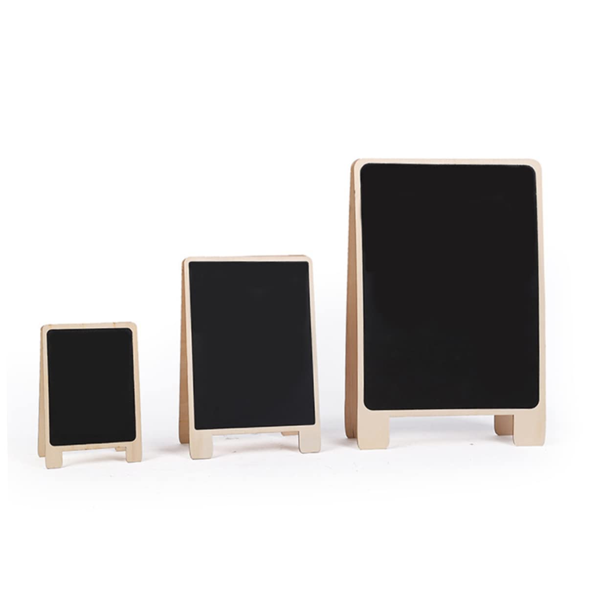 Anneome 3pcs Message Board Wedding Chalkboard Signs Mini Wood Chalkboard Labels Tabletop Easels for Painting Black Mini Table Wooden Billborads Cypress Catering Supplies Buffet