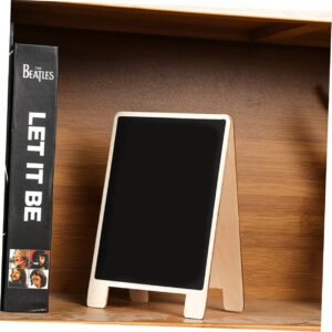 Anneome 3pcs Message Board Wedding Chalkboard Signs Mini Wood Chalkboard Labels Tabletop Easels for Painting Black Mini Table Wooden Billborads Cypress Catering Supplies Buffet