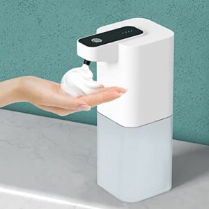 Eforcase Soap Dispenser, Automatic Foaming Hand Soap Dispenser Touchless Foam Soap Dispenser Rechargeable Bathroom Countertop Soap Pump for Bathroom Kitchen 15.2oz/450ml