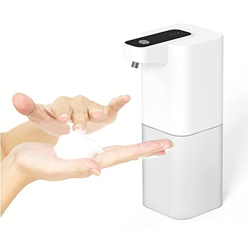 Eforcase Soap Dispenser, Automatic Foaming Hand Soap Dispenser Touchless Foam Soap Dispenser Rechargeable Bathroom Countertop Soap Pump for Bathroom Kitchen 15.2oz/450ml