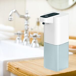 Eforcase Soap Dispenser, Automatic Foaming Hand Soap Dispenser Touchless Foam Soap Dispenser Rechargeable Bathroom Countertop Soap Pump for Bathroom Kitchen 15.2oz/450ml