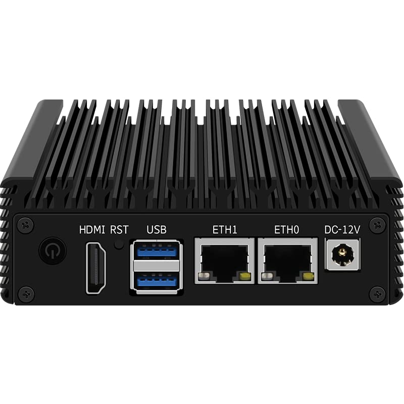 CWWK X86-P2 Fanless Mini PC J4125 Quad Core 2X i226-V 2.5G Nics Firewall Computer NVMe 2xUSB3.0 Industrial Soft Router. (8G RAM 128G SSD)