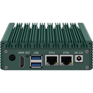 CWWK X86-P2 Fanless Mini PC J4125 Quad Core 2X i226-V 2.5G Nics Firewall Computer NVMe 2xUSB3.0 Industrial Soft Router. (8G RAM 128G SSD)