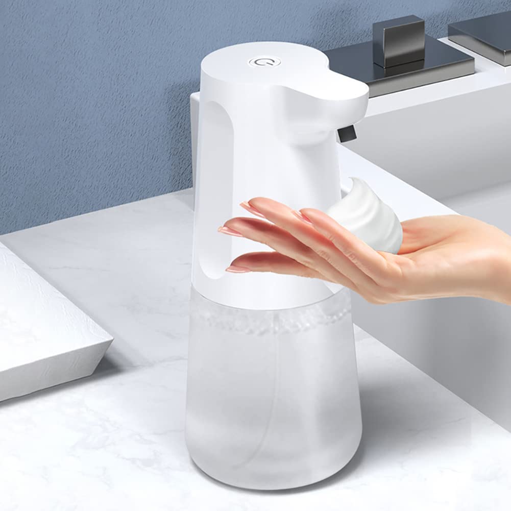 Eforcase Soap Dispenser, Automatic Foaming Hand Soap Dispenser Touchless Foam Soap Dispenser Rechargeable Bathroom Countertop Soap Pump for Bathroom Kitchen 12oz / 350ml