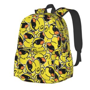 sunwarshile duck pattern backpack book bags lightweight casual laptop backpacks travel daypack for man woman