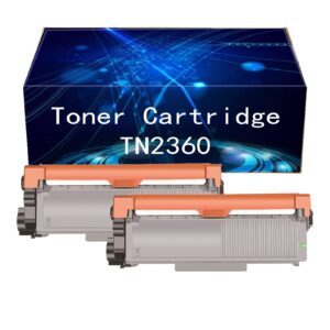 tn2360 toner cartridge is applicable to for brother hl-l2300 l2300d l234odw l2360dn l2365dw l2380dw mfc-l270odw l272odw l274odw dcp-l250od l2520dw l256odw model black*2