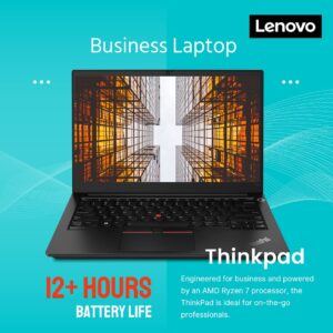 Lenovo Thinkpad E14, 14" FHD Business Laptop, AMD Ryzen 7 5700U(Beat i7-1195G7, 8 Cores, up to 4.3 Ghz), 16GB DDR4 RAM, 512GB PCIe SSD, BT 5, Dolby Audio, Long Battery Life, Windows 11 Pro, Black