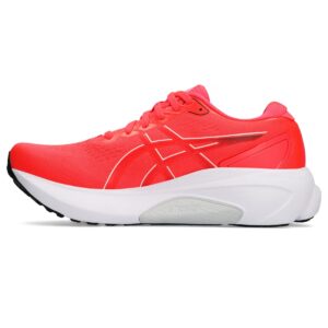 asics women's gel-kayano 30 running shoes, 11.5, diva pink/electric red