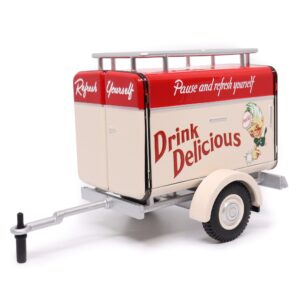 motor city classics coca-cola diecast collectible | trailer | 1:24 diecast scale model 424700 | officially licensed coca-cola diecast