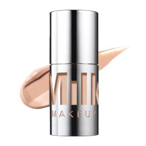 milk makeup future fluid all over cream concealer, 4n (fair with neutral undertones) - 0.28 fl oz - medium-to-full coverage - up to 12-hour wear - crease-proof finish - vegan, cruelty free