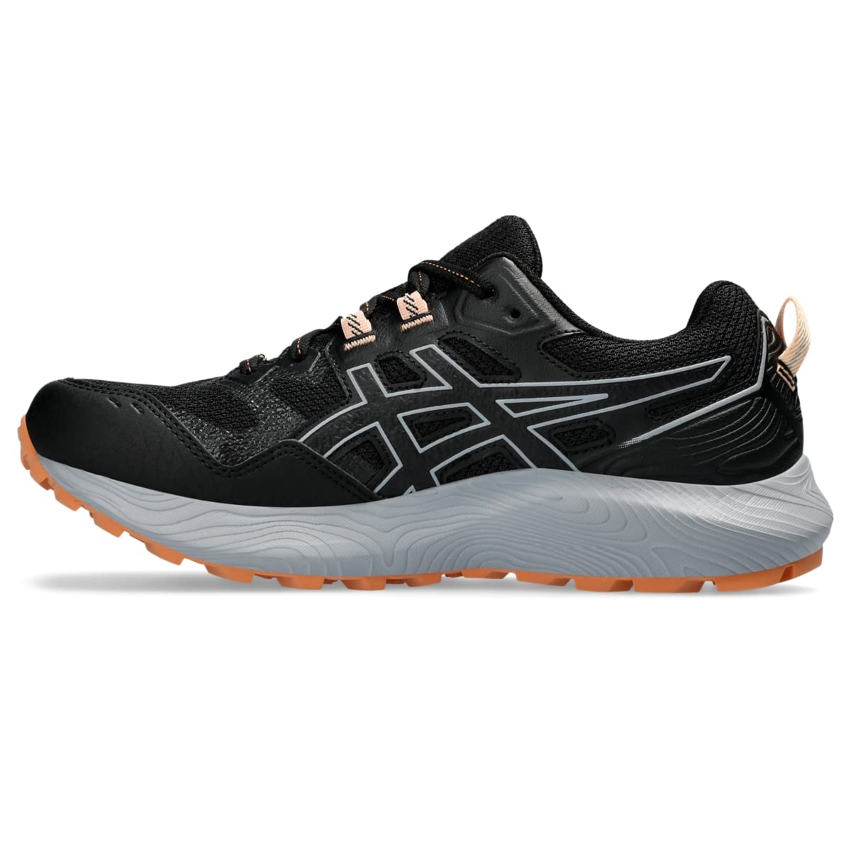 ASICS Women's Gel-Sonoma 7 Running Shoes, 10, Black/Apricot Crush