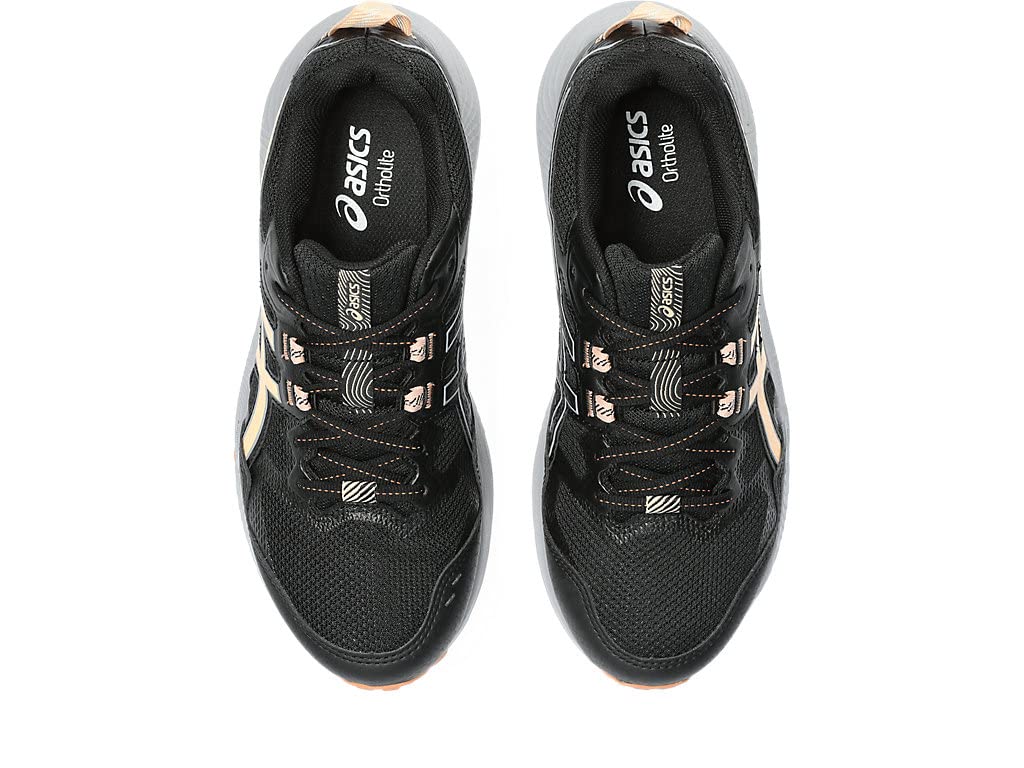 ASICS Women's Gel-Sonoma 7 Running Shoes, 10, Black/Apricot Crush