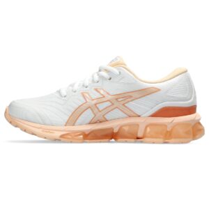 asics women's gel-quantum 360 vii sportstyle shoes, 7.5, white/apricot crush